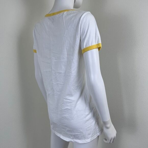 Kappa Delta Women Size L Ringer Graphic Cotton Novelty Pullover Short Sleeve Top - Picture 7 of 13